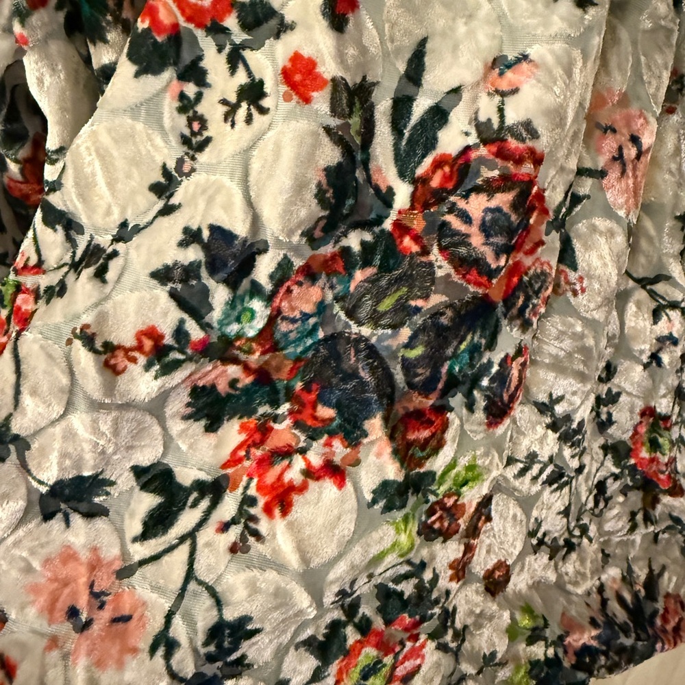 Maeve Umi wrap Multicolor Floral velvet silk blend Blouse - Picture 11 of 14